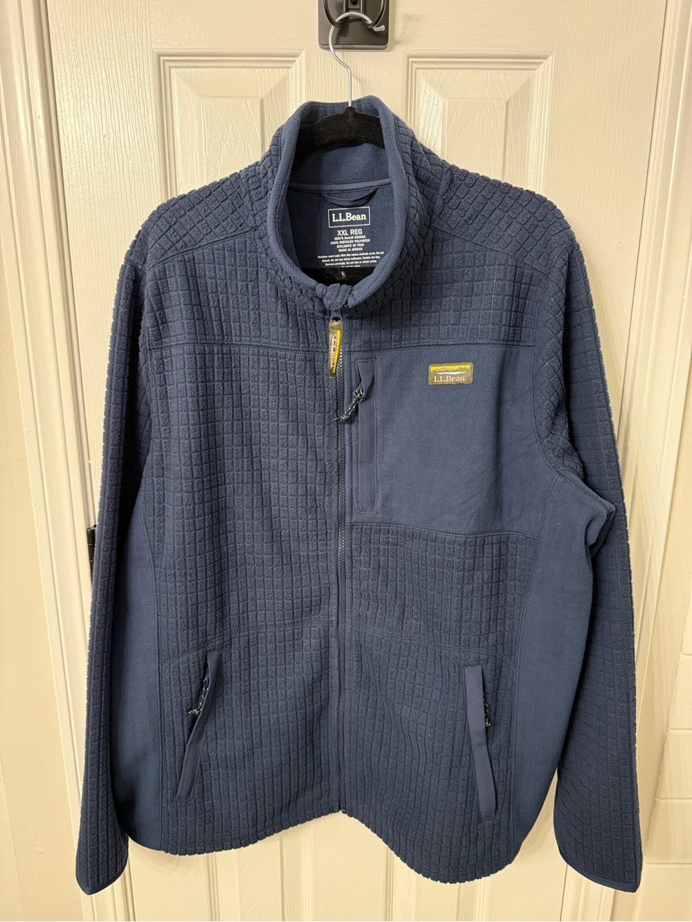 L.L. Bean Mountain Classic Windproof Men's Navy Full-Zip Fleece Jacket